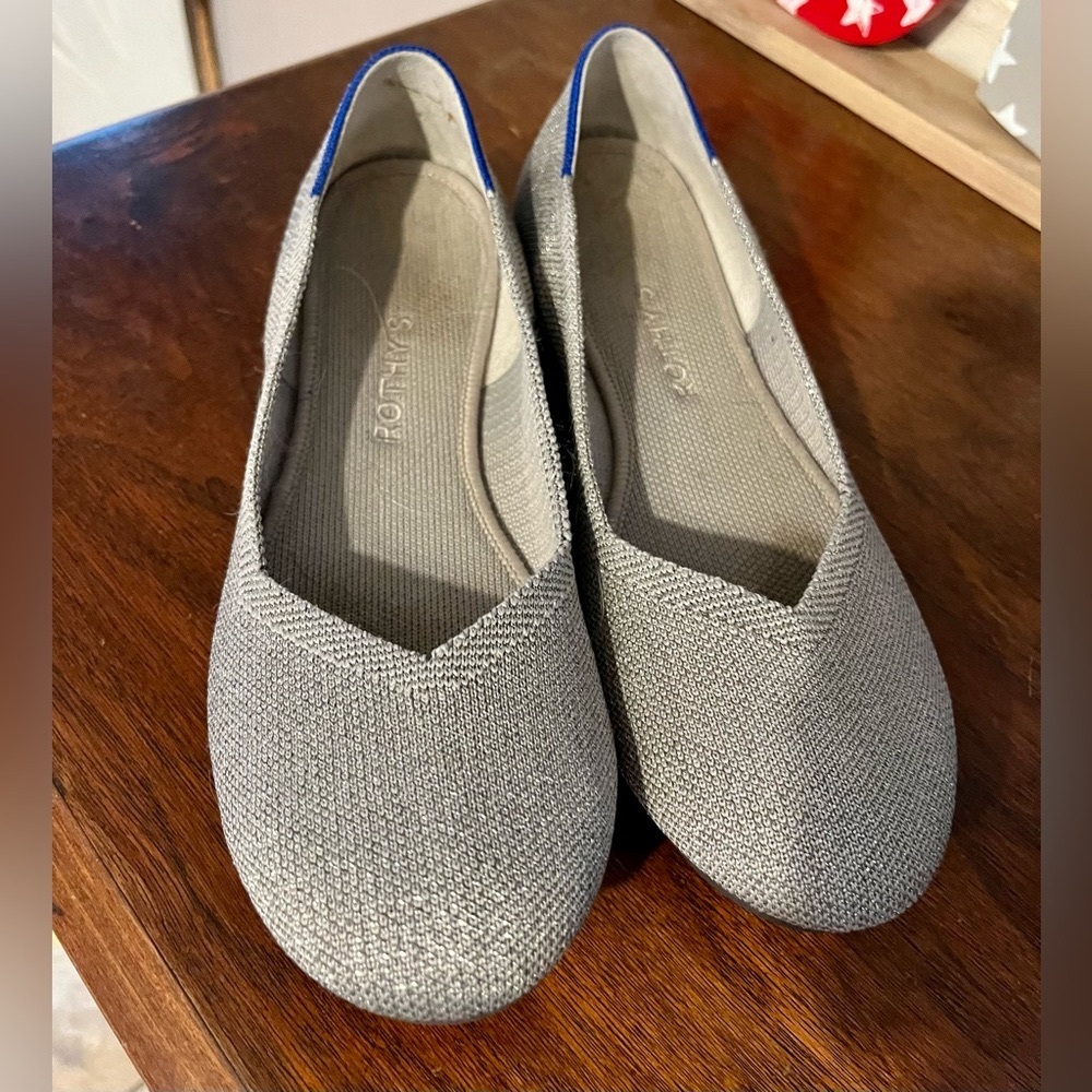 Rothy’s silver metallic size 9